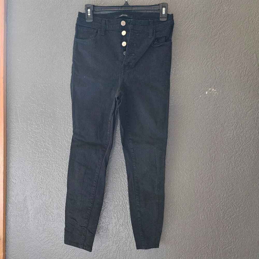 J Brand Black Button Up Skinny Jeans